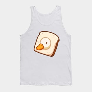 Cute duck with bread Tank Top